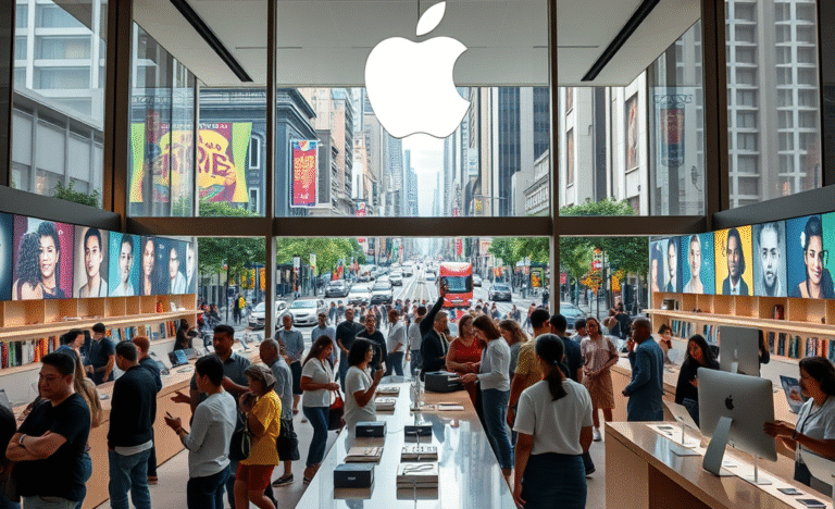Apple expanding its retail operations with new job openings.
